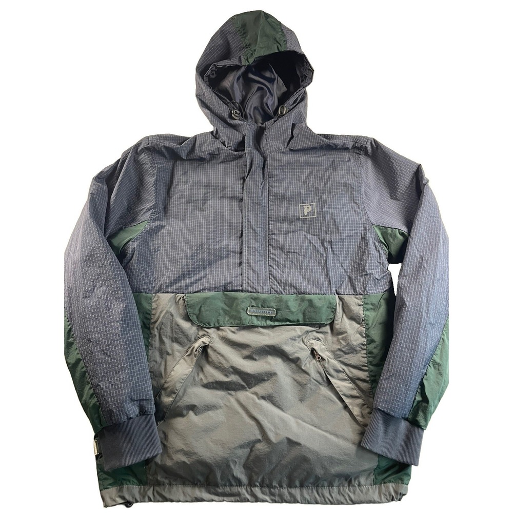 Primitive Skateboarding Windbreaker Jacket Colorblock Hooded Pullover Size M